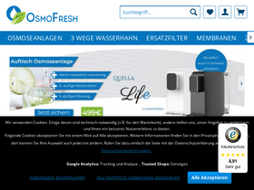 'osmofresh.de' screenshot