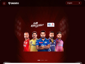 'dream11.com' screenshot