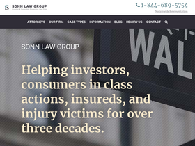 'sonnlaw.com' screenshot