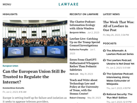 'lawfareblog.com' screenshot