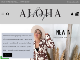 Alohashop homepage screenshot