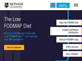 'monashfodmap.com' screenshot