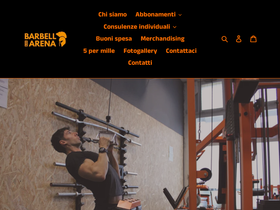 barbellarena.com homepage screenshot