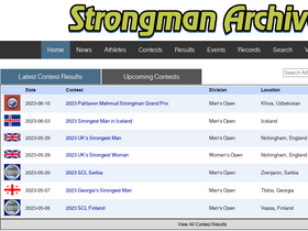 'strongmanarchives.com' screenshot