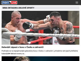 'fightlive.cz' screenshot