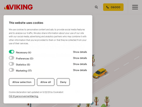 'vikingredning.no' screenshot