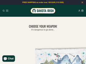 'dakotairish.com' screenshot