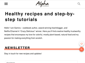 'alphafoodie.com' screenshot