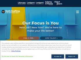 'rothstaffing.com' screenshot