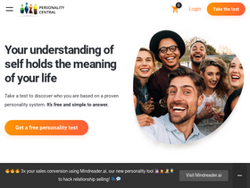 'personality-central.com' screenshot