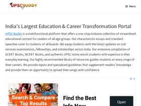 'upscbuddy.com' screenshot