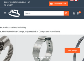 HCL Clamping USA homepage screenshot