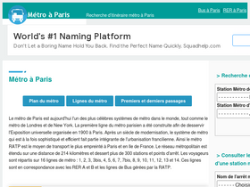 'itineraire-metro.paris' screenshot