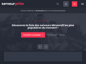 'serveur-prive.net' screenshot