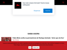 'arenarubronegra.com' screenshot