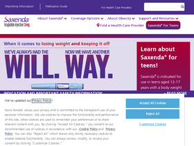 'saxenda.com' screenshot