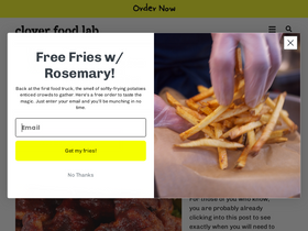 'cloverfoodlab.com' screenshot