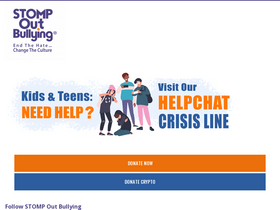 'stompoutbullying.org' screenshot
