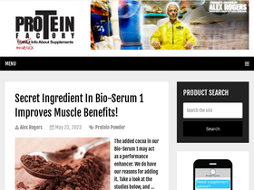 'proteinfactory.com' screenshot