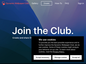 'dynamicwallpaper.club' screenshot