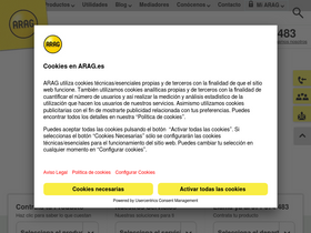 'arag.es' screenshot