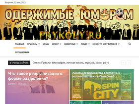 'prykoly.ru' screenshot