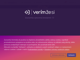 'verimzesi.sk' screenshot