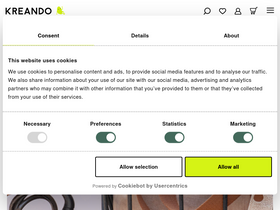 'kreando.ch' screenshot