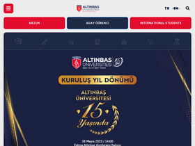 'altinbas.edu.tr' screenshot