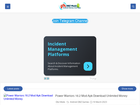 'dbzmods.com' screenshot