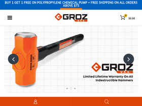 Grozusa homepage screenshot