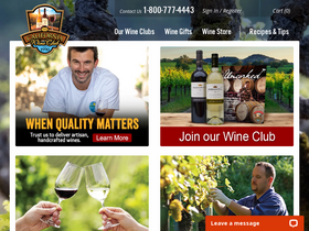 California Wine Club website screenshot