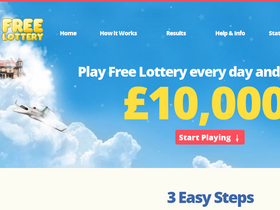 'free-lottery.net' screenshot