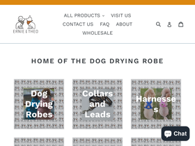 ernieandtheo.com homepage screenshot