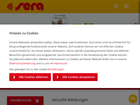 'sera.de' screenshot
