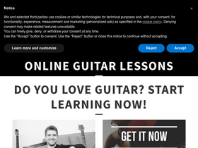 'blitzguitar.com' screenshot