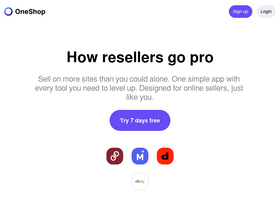 'oneshop.com' screenshot