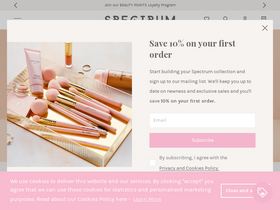 'spectrumcollections.com' screenshot