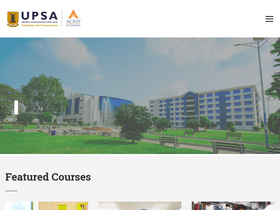 'upsa.edu.gh' screenshot