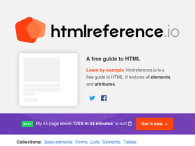 'htmlreference.io' screenshot