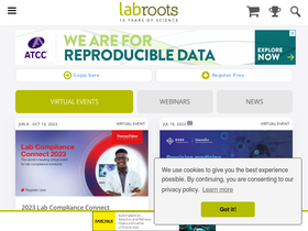 'labroots.com' screenshot