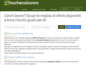 'bachecalavoro.com' screenshot