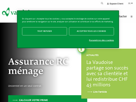 'vaudoise.ch' screenshot