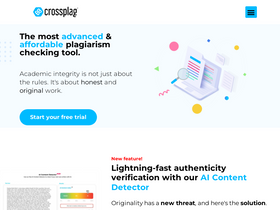'crossplag.com' screenshot