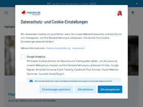 'mycare.de' screenshot