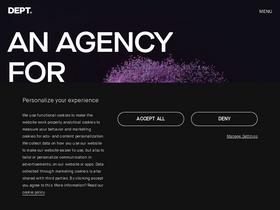 'deptagency.com' screenshot