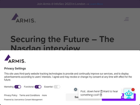 'armis.com' screenshot