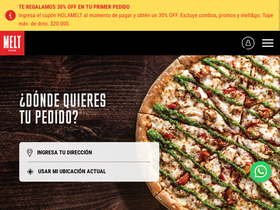 'meltpizzas.com' screenshot