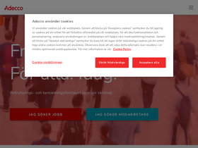 'adecco.se' screenshot