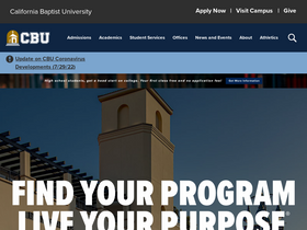 'calbaptist.edu' screenshot